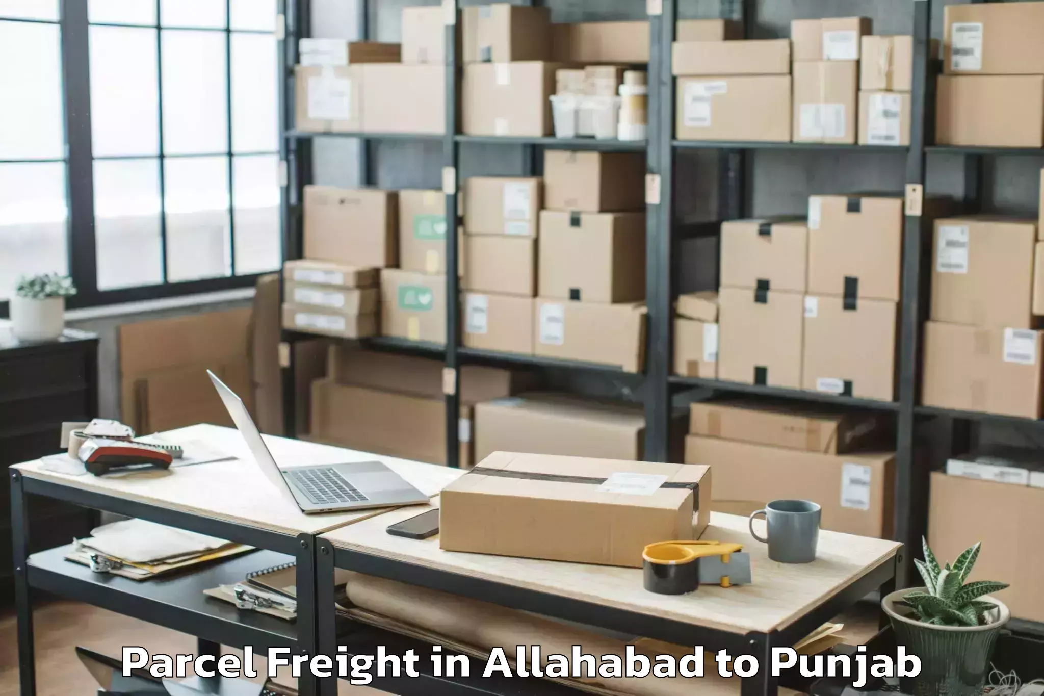 Book Allahabad to Tapa Parcel Freight Online